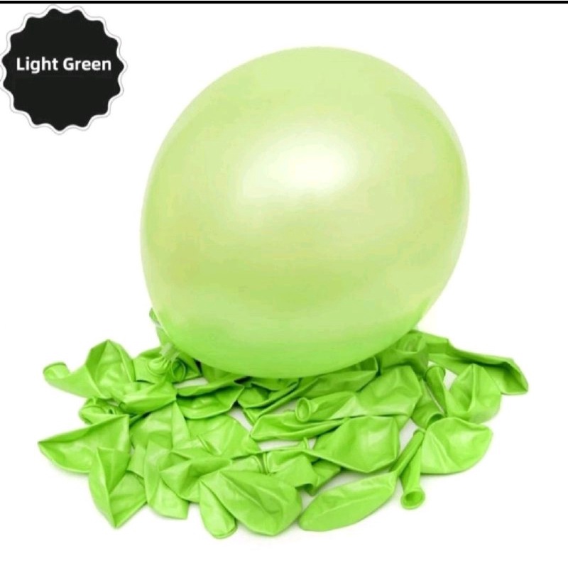 BALON CHROME 12INCH ISI 10 PCS BALON LATEX METALIK