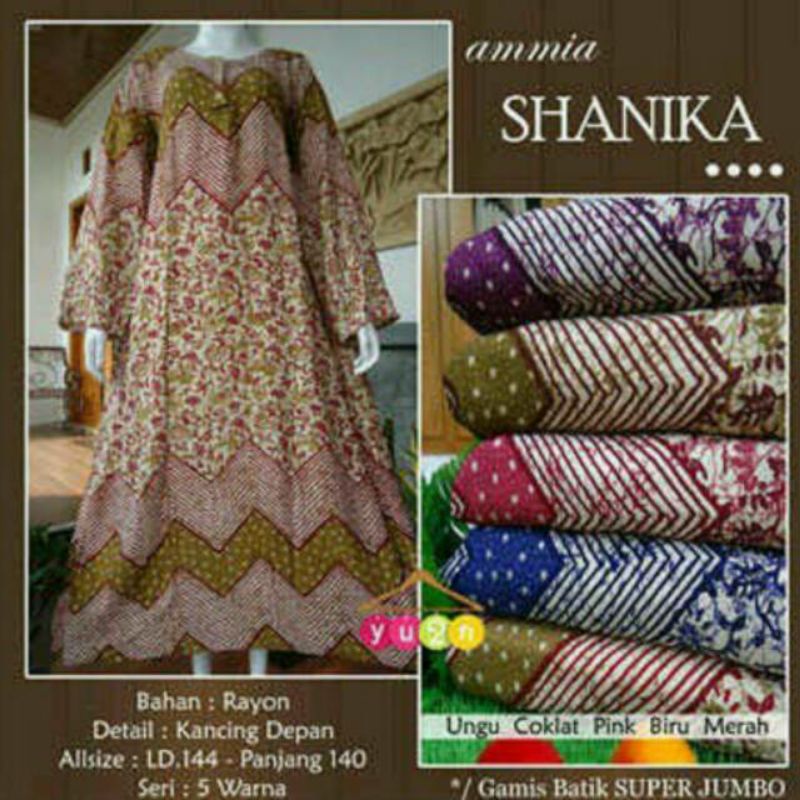 daster panjang jumbo baju santai muslimah