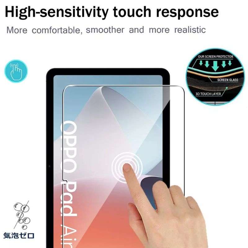 Tempered glass Oppo Pad / Oppo Pad Air 10.36 inch 2022 Antigores Screen Guard protector TG Bening Pelindung Layar tablet tab Kaca Antiblue blue light Silicon Case Softcase Silikon Casing Cover