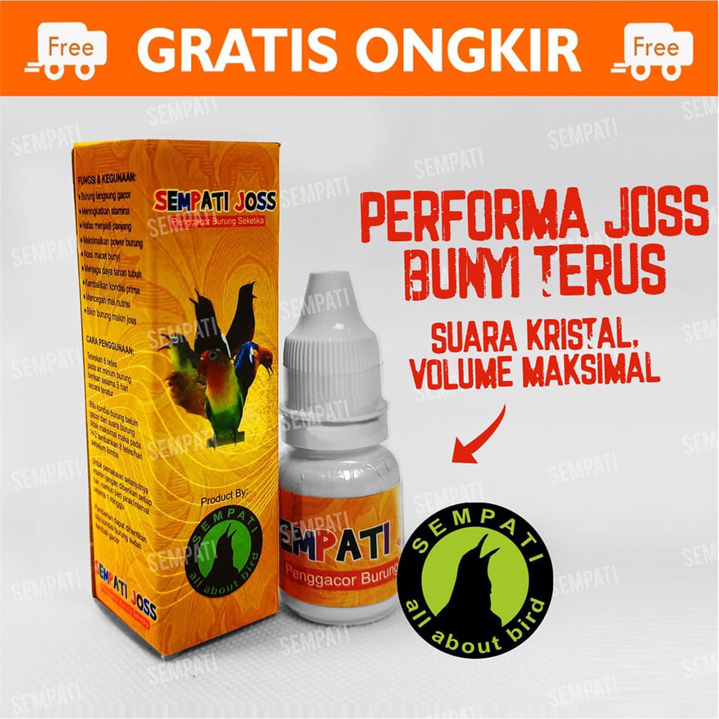 SEMPATI JOSS VITAMIN BURUNG GACOR STAMINA POWER NAFAS PANJANG KRISTAL ANTI STRES LOVEBIRD MURAI DLL