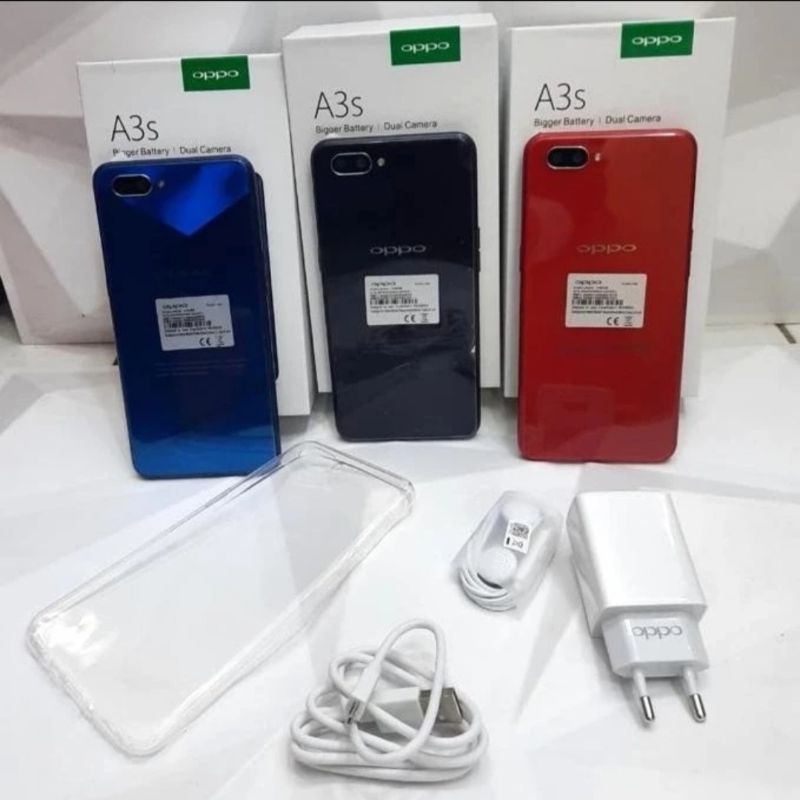 PROMO HP OPPO A3s RAM 6/128 FUL SET MASIH SEGEL BONUS SILIKON NEGO [COD]