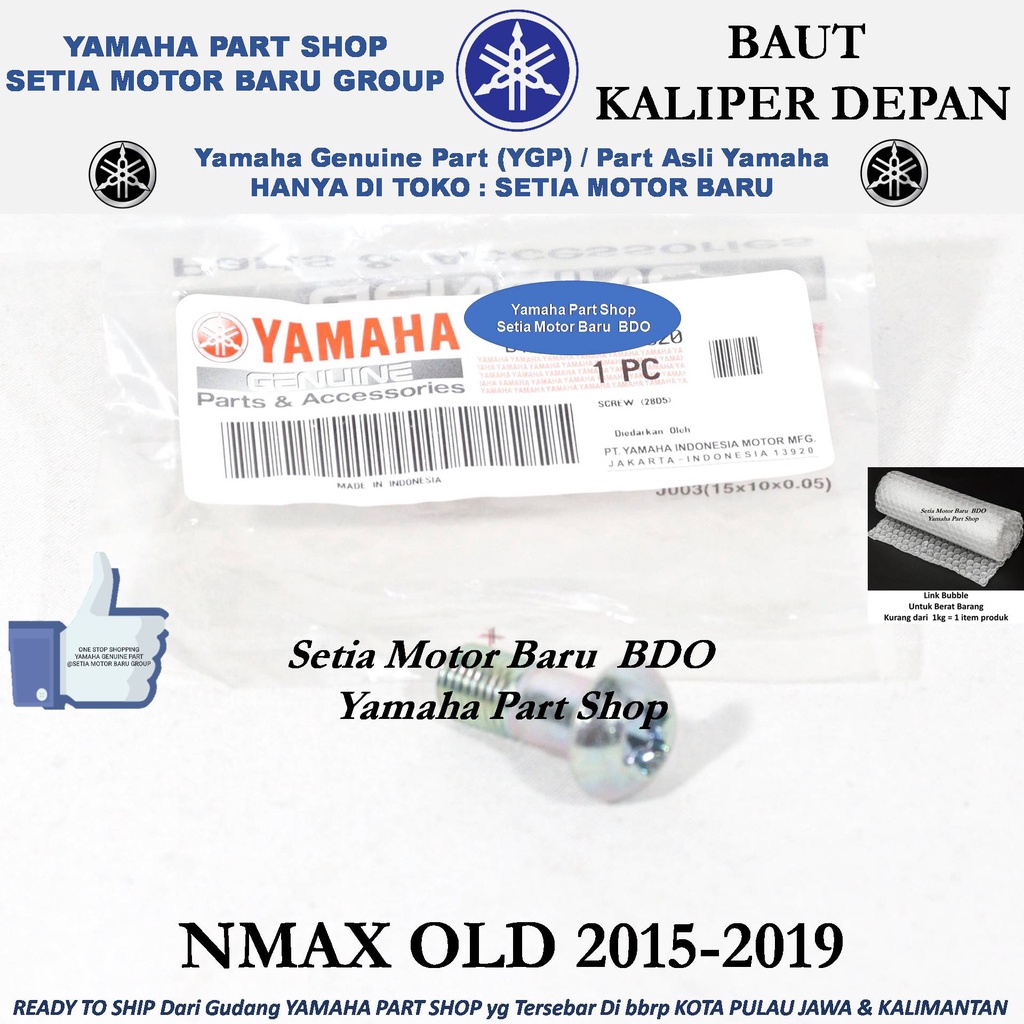 Baut Bolt Depan Kaliper Nmax N Max Old Lama Ori Asli Yamaha Bandung