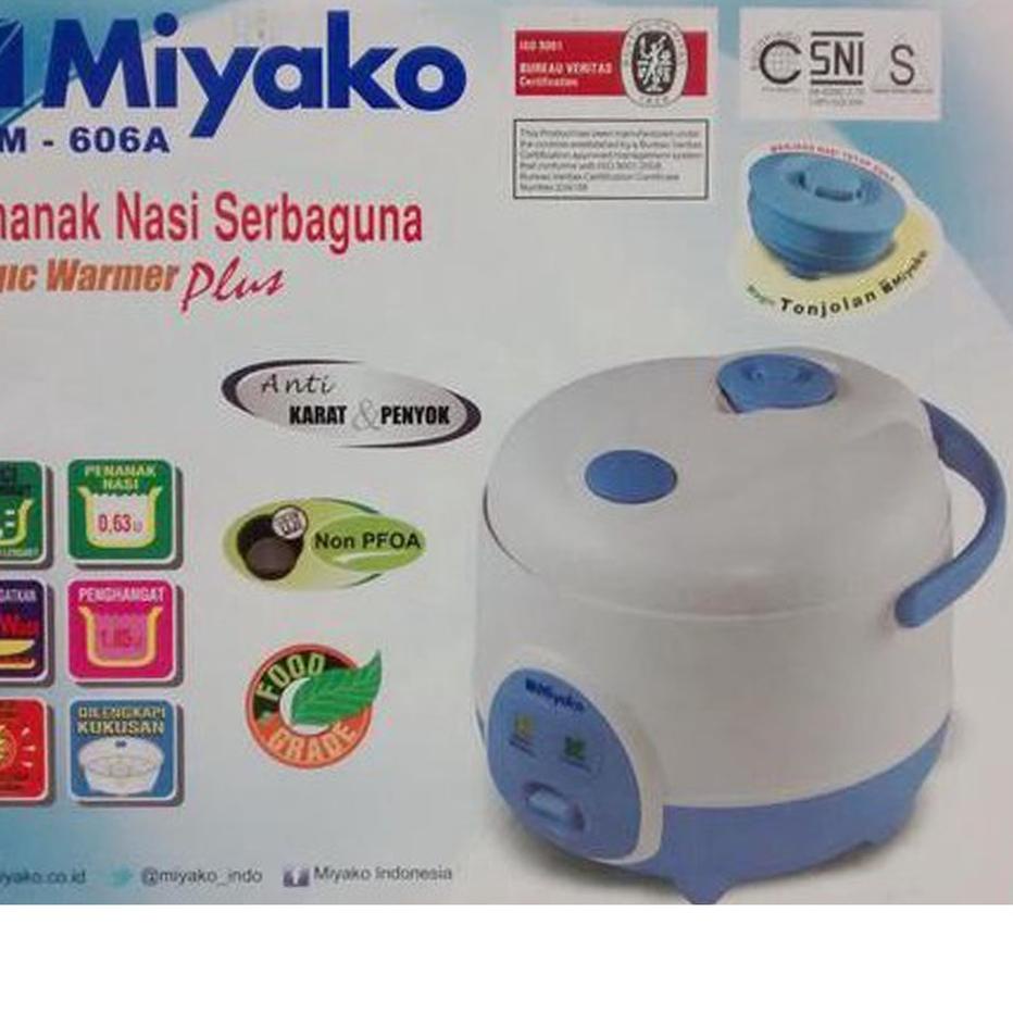 ☺_☻ Panci Miyako 0.6 L 1.0 L 1.2 L 1.8 L 2.2 Liter Panci Rice Cooker Magic Com Magiccom Megicom Tefl