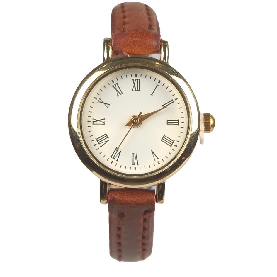 [PRODUK JGVHG] KYEOKA by Mayonette Romawi Vintage Jam Tangan Analog Wanita Strap Kulit Pu Gaya Korea