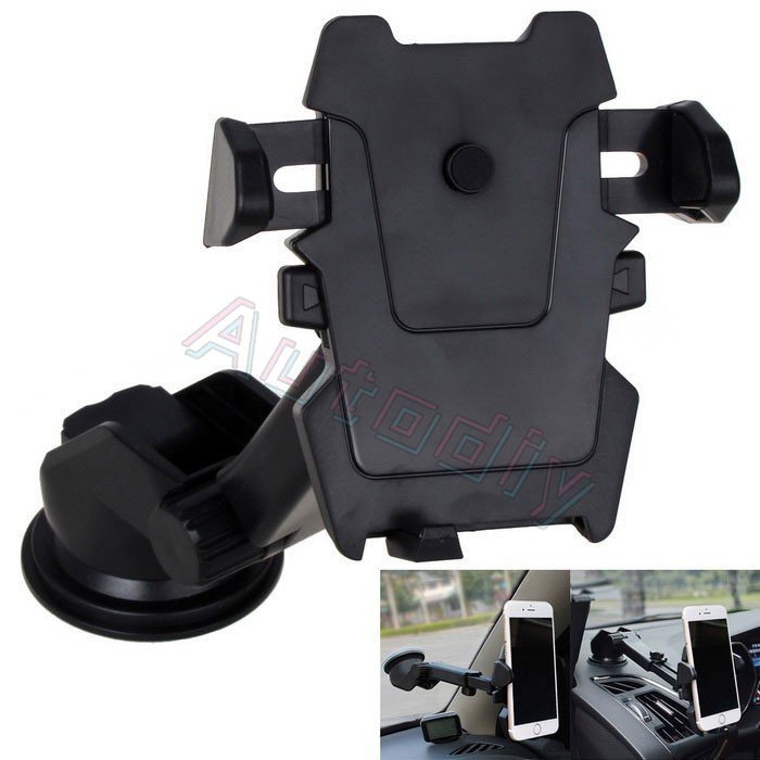 Aksesoris Holder Handphone Mobil Long Neck One - Touch Car Mount Tablet/Holder Hp Dudukan Kendaraan