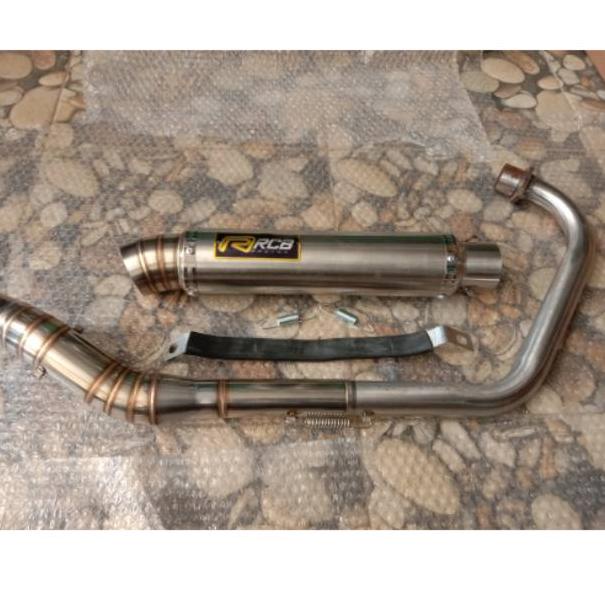 TOP PRODUCT KNALPOT RACING RCB TYPE RJM FOR MOTOR VIXION SATRIA FU JUPITER MX BYSON MEGAPRO VERZA TI