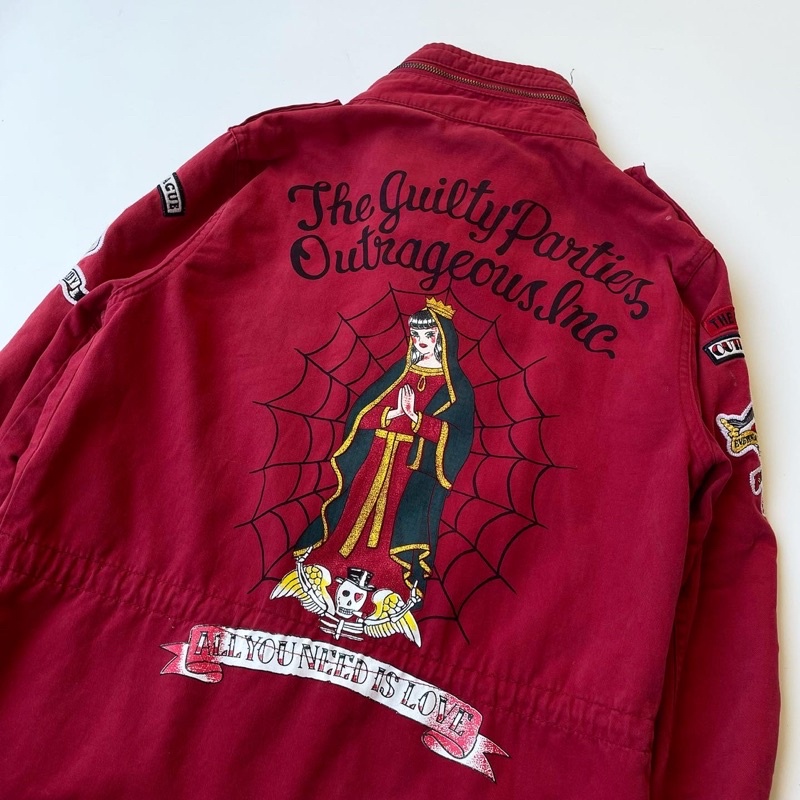 Wacko Maria Guilty Parties M65 Jacket Red