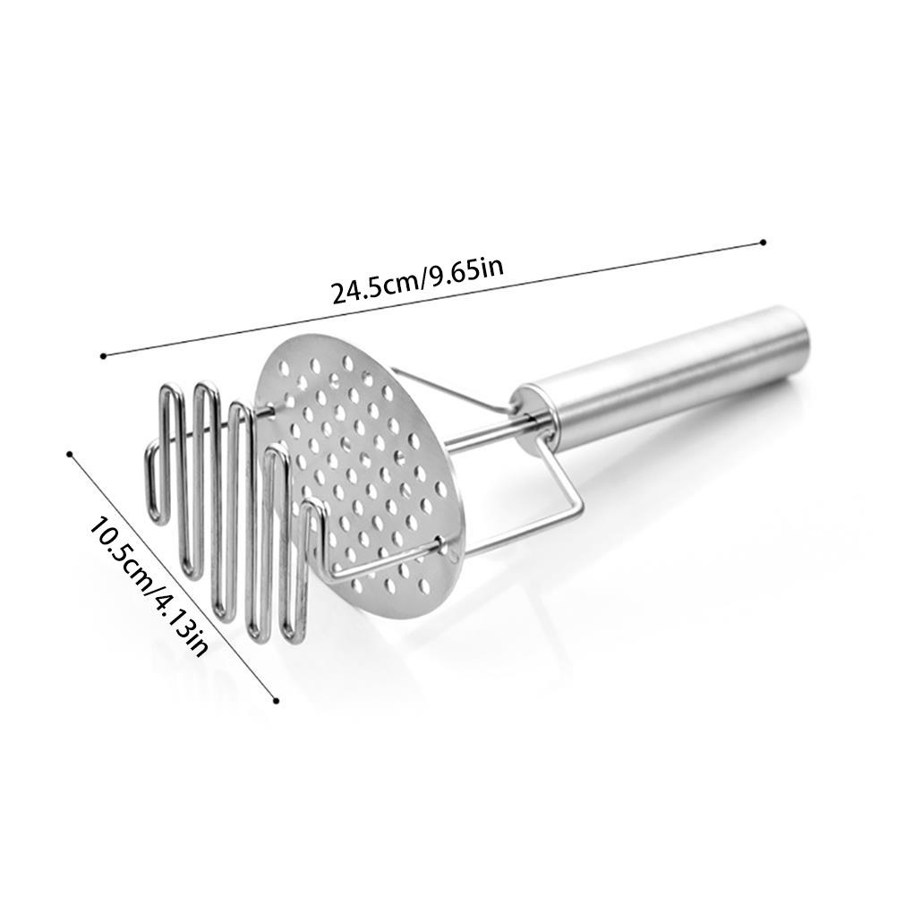 Gilingan Makanan Double-Layer Tahan Aus Tahan Lama Pendorong Kentang Praktis Tahan Air Halus Alat Buah Sayur Press Crusher