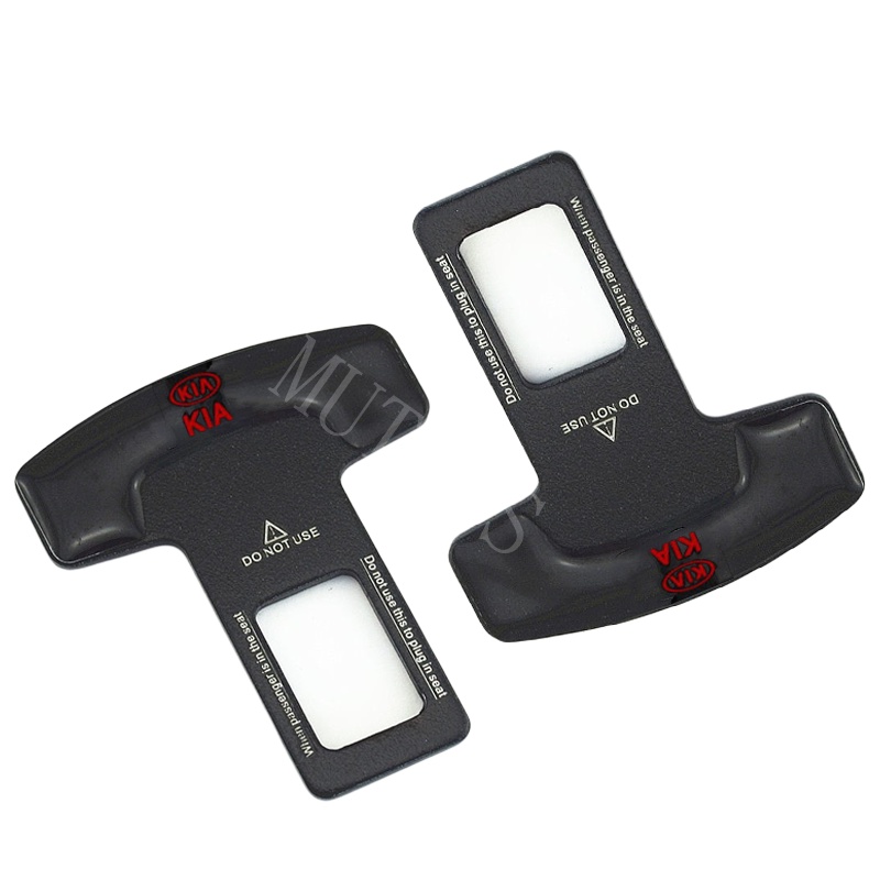 Kia 1/2Pcs Klip Gesper Sabuk Pengaman Pengaman Pengaman Mobil Metal Hard Plug Alarm Stopper Menghilangkan Suara Untuk Karnaval EV6 GT Rio Picanto Visto