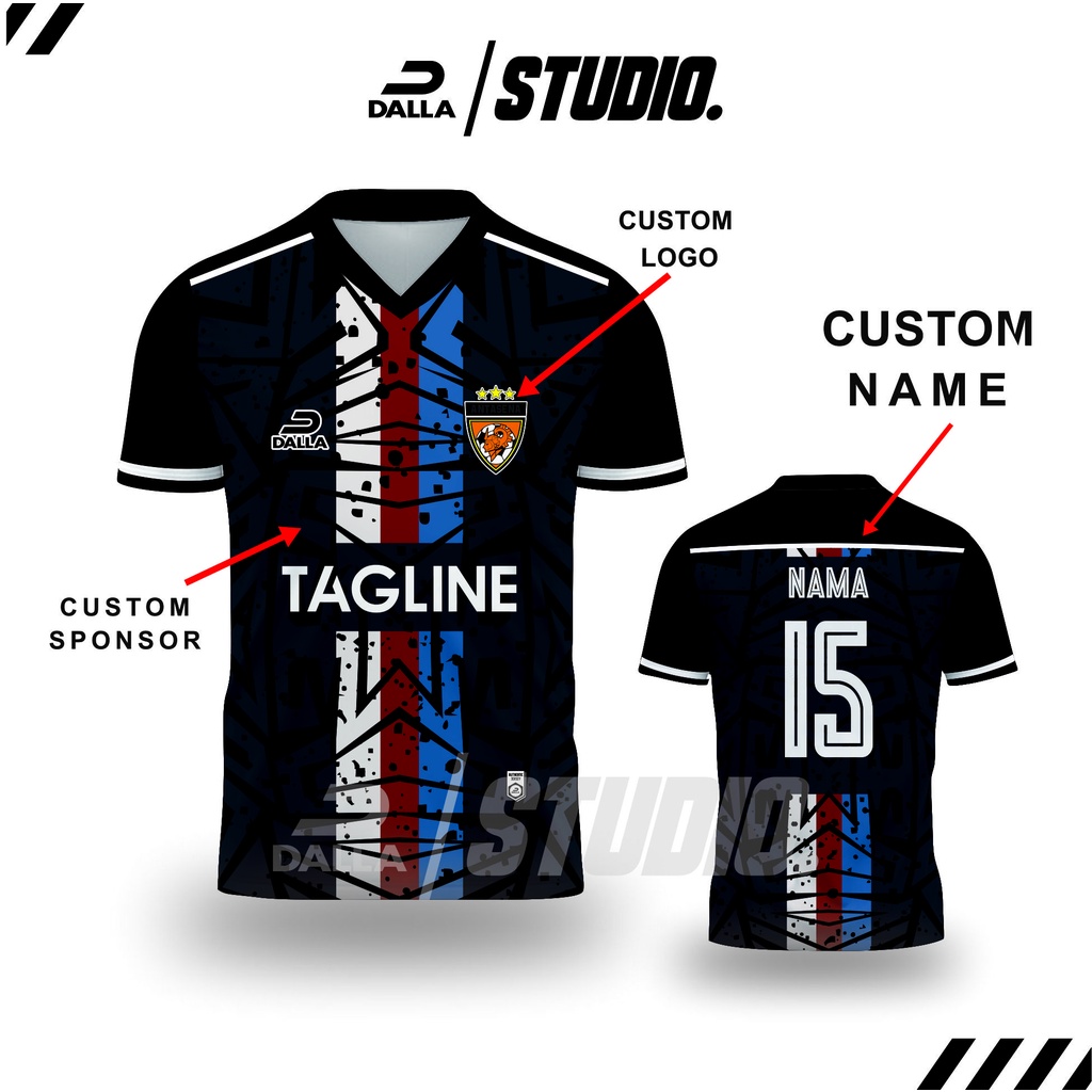 Jersey Futsal Sepakbola Full Printing Design premium design dayak design eksklusif kaos futsal baju 