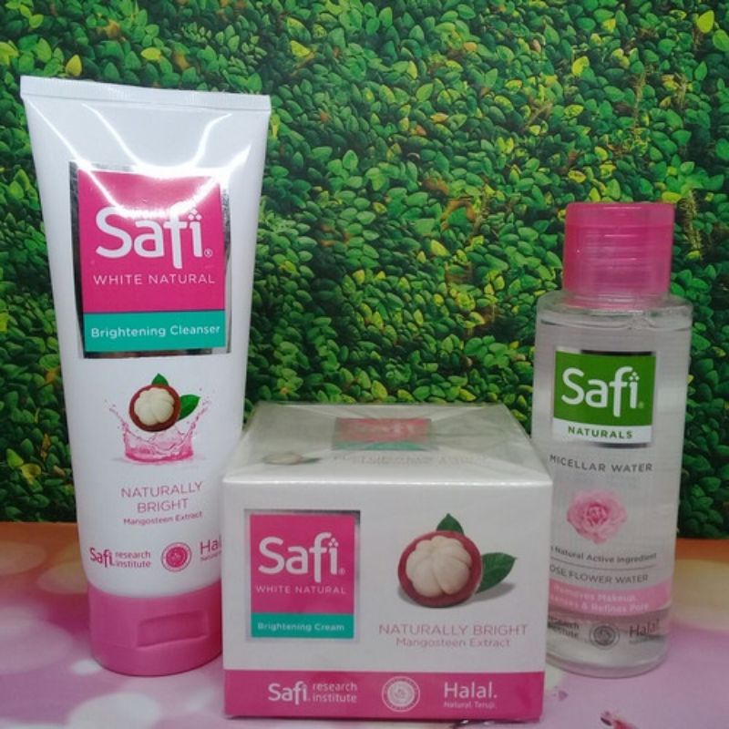 PAKET SAFI WHITE NATURAL PINK 3 ITEM