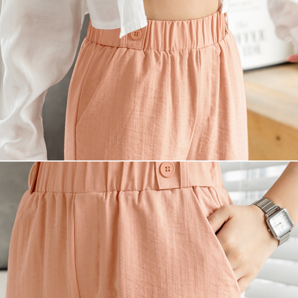 KARAKOREA 526 Linen Long Pants/Celana Linen/Celana Kantor
