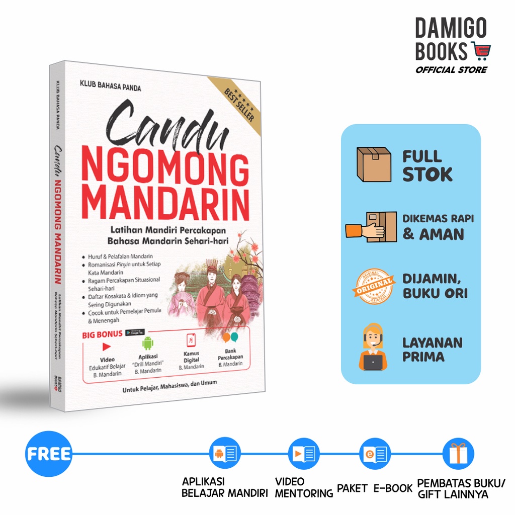 BUKU Latihan Percakapan MANDARIN-Candu Ngomong Mandarin