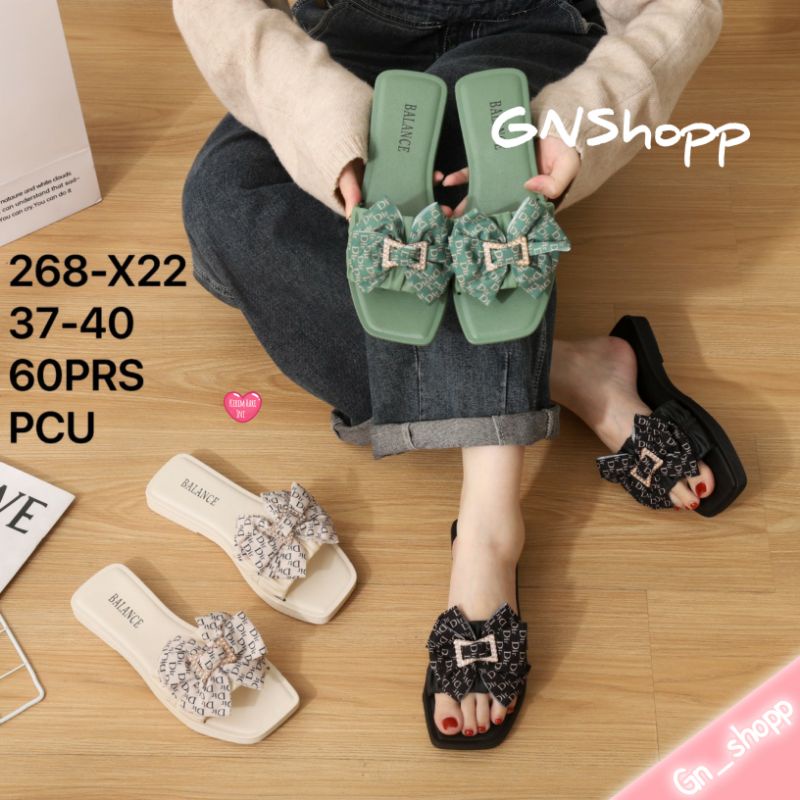 Sandal Jelly Terhits Wanita Motif Pita Balance 268 X10