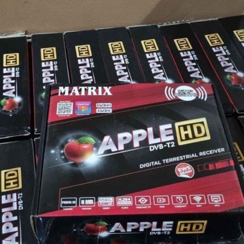 SET TOP BOX MATRIX DVBT APPLE HD MERAH