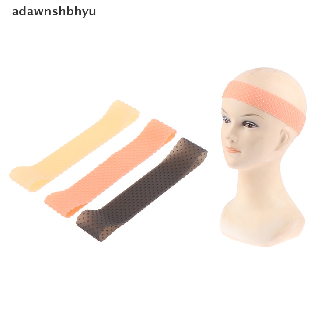 Adawnshbhyu Bando Elastis Silikon Headwraps Untuk Memakai Wig Salon Hair Band Wig Grip Holder ID