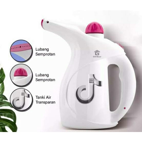 Setrika Uap Portable 1025-Steam Ironer White promo murah bandung