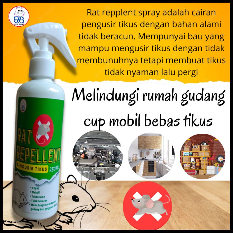 rat repelent spray cairan pengusir tikus 250ml