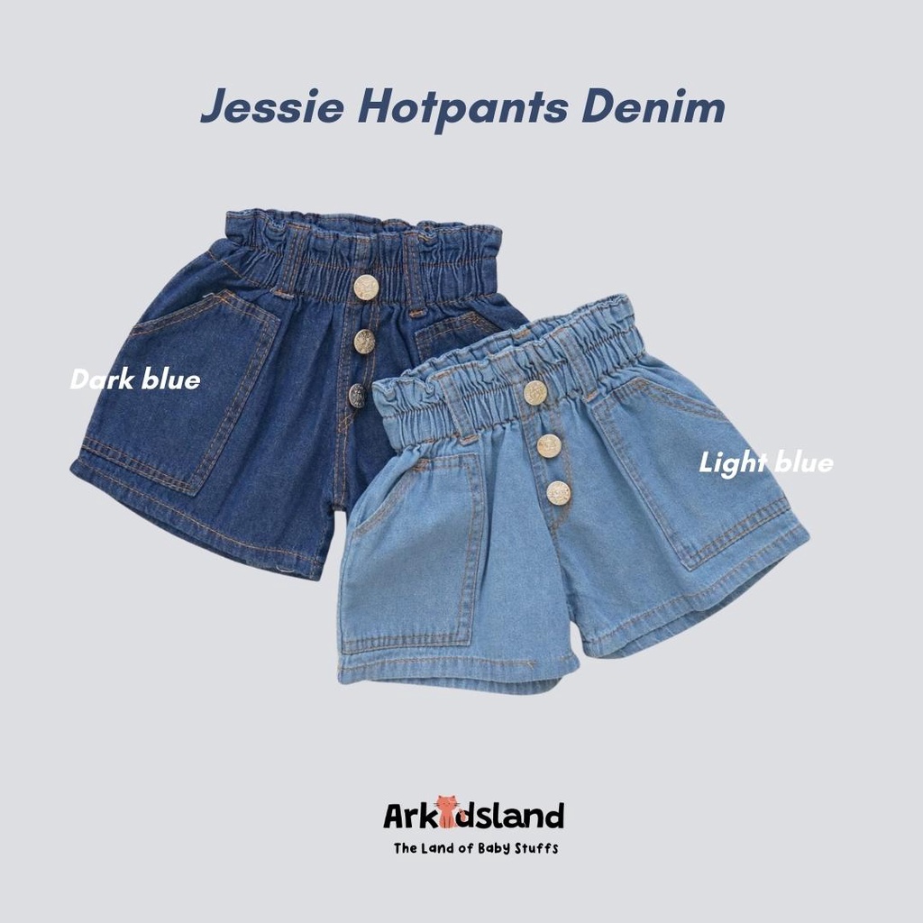 ARKIDSLAND - JESSIE HOTPANTS DENIM | CELANA JEANS PENDEK ANAK PEREMPUAN HOTPANTS JEANS ANAK CEWEK