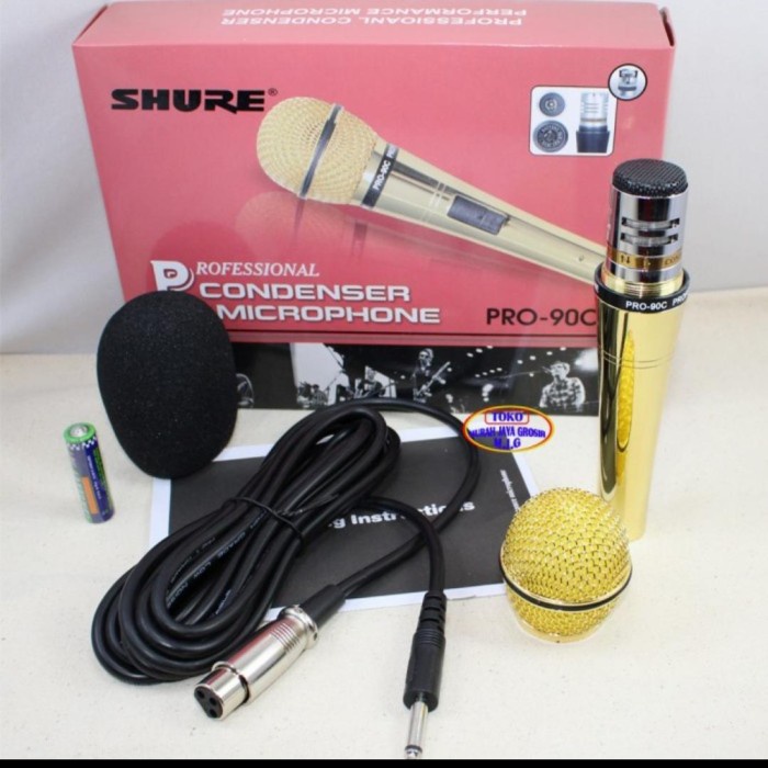 Mic kabel Condenser condensor kondensor shure pro 90c 90 c dwi3l Ayo Order