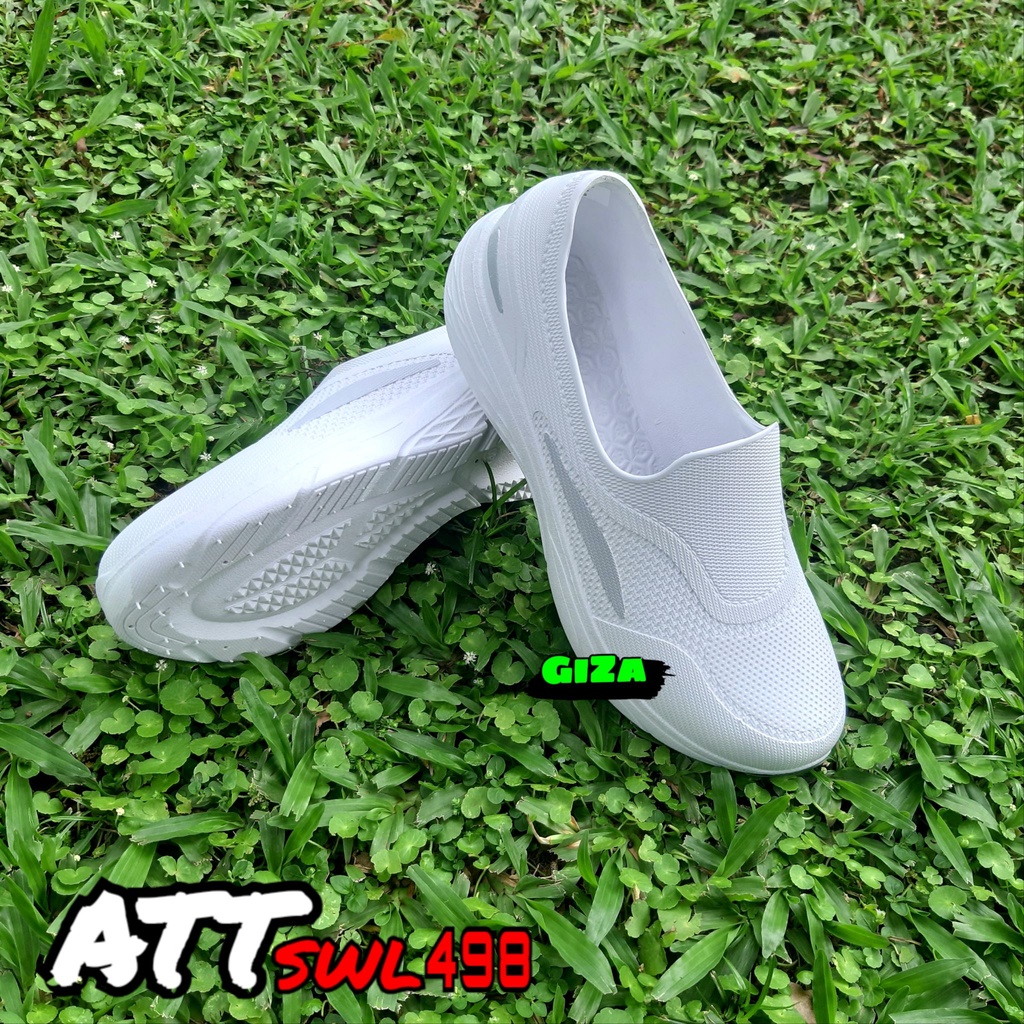 Sepatu Sneakers Wanita Bahan Karet Tanpa Sambungan Sepatu Flat Perempuan Elastis Anti AIR