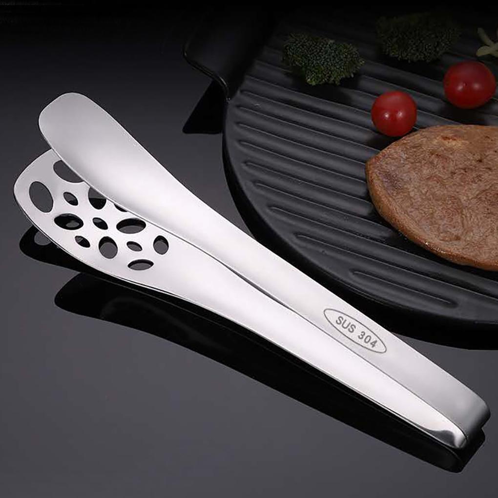 Bbq Stainless Daging Barbekyu Penjepit Berongga Makanan Steak Roti Klip Dapur Gadget Utensil