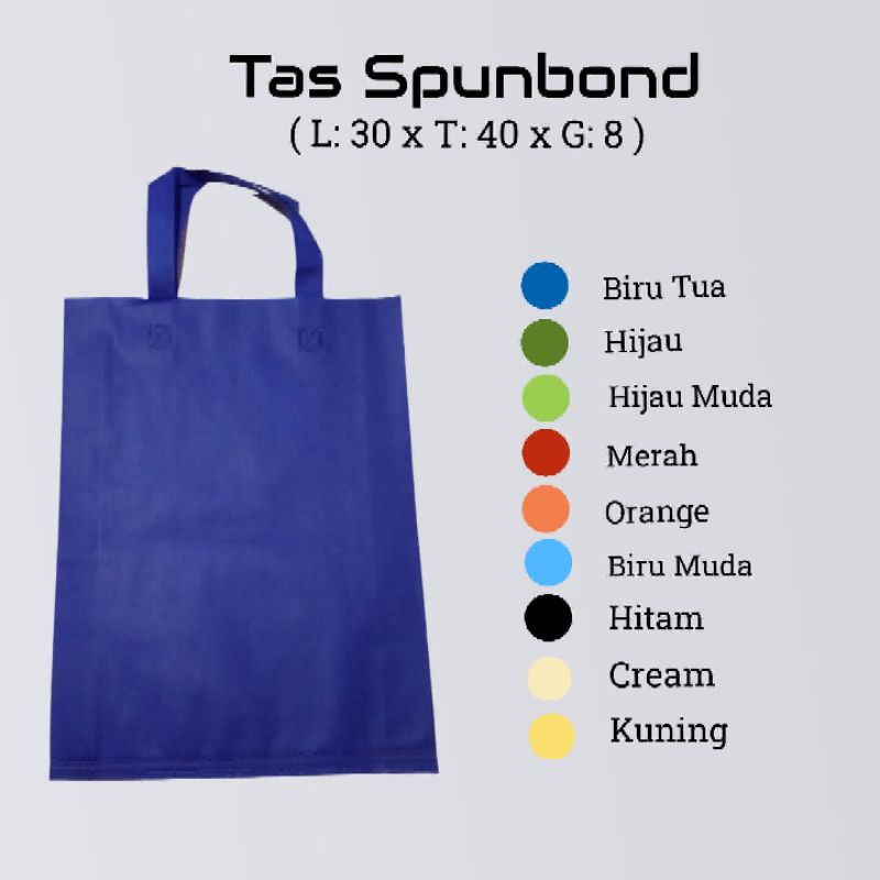 

Tas Spunbond / Tas Hajatan / Tas Kain / Goodie Bag Uk. 30x40, 38x45, 25x35