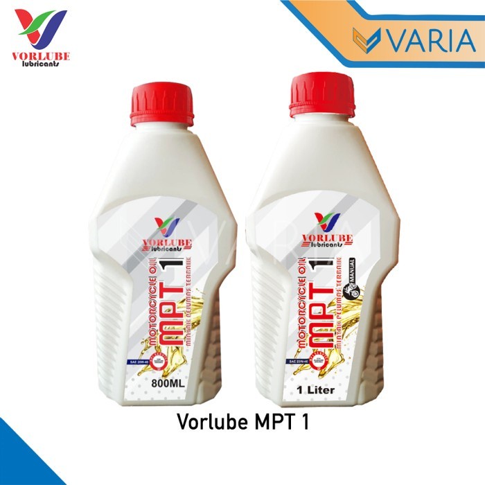 Vorlube MPT 1 SAE 20W40 API SF 1 Liter Oli Motor Manual SNI