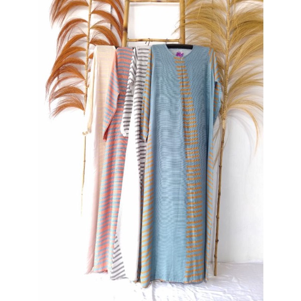 GARISSA DRESS Gamis Dewasa Gamis Remaja Gamis Simpel Motif Garis