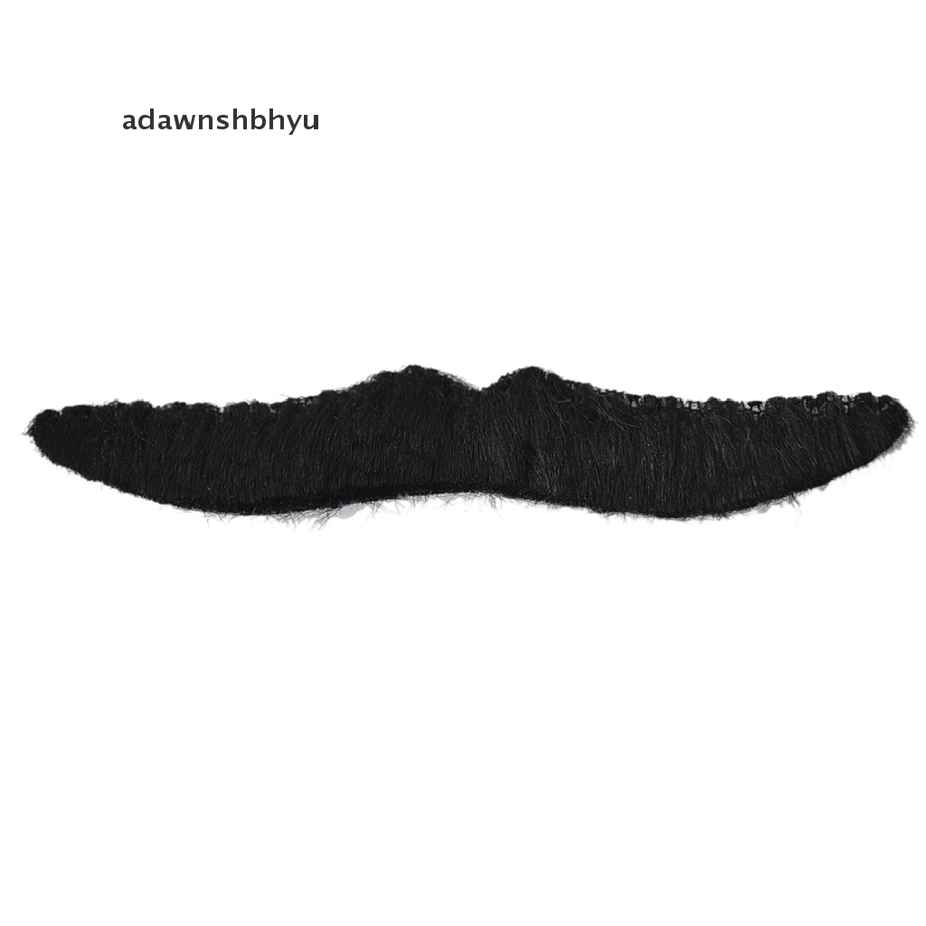 Adawnshbhyu 12PCS Set Pria Hitam Kumis Palsu Kumis Jenggot Lucu Pesta Kostum Halloween ID