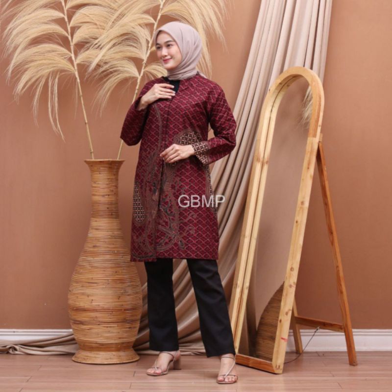 Tunik Batik Wanita Modern Batik Wanita Kekianian Terlaris