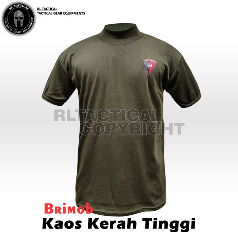 Kaos Brimob Kaos Daleman Brimob Kerah Tinggi RL Tactical