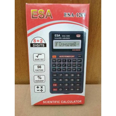 

(V-N3N☛) KALKULATOR SCIENTIFIC ESA 1208 SIN COS TG langsung kirim