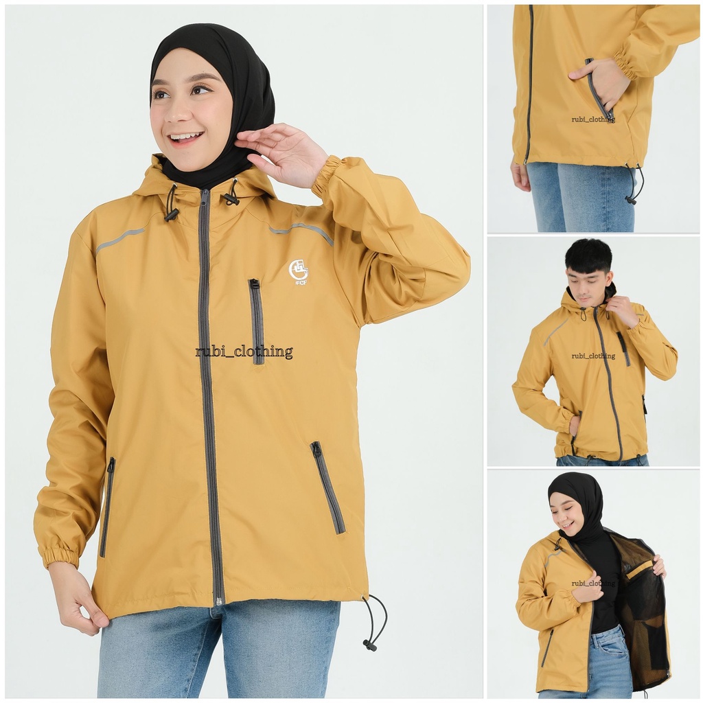 Jaket Parasut Wanita Waterproof Size M L XL XXL Original FCF / Jaket Wanita Anti Air size Jumbo