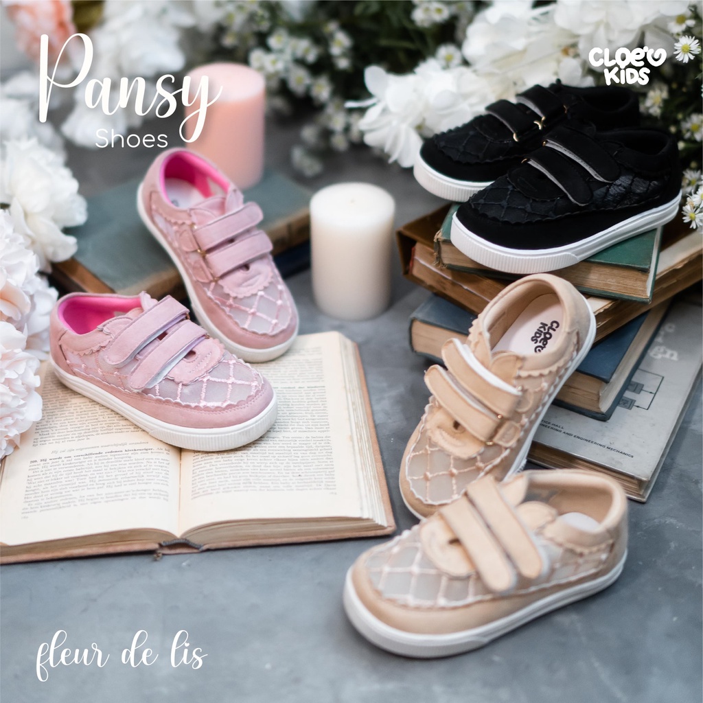 CLOEVKIDS - sepatu sneakers anak perempuan Pansy Fleur De Lis