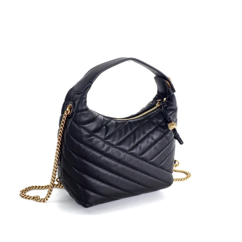TB Kira Chevron Halfmoon Shoulder Bag