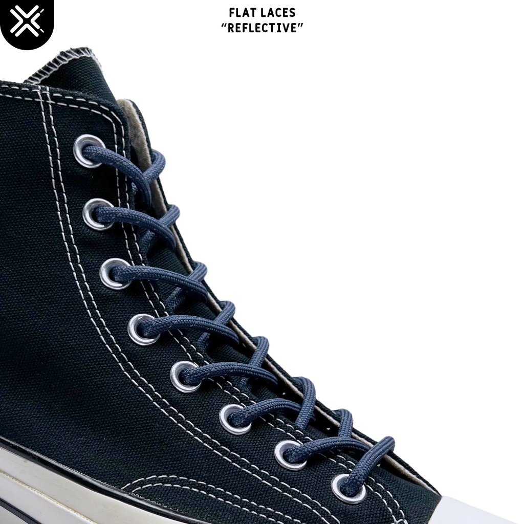 TALI SEPATU OUTDOOR POLYESTER / TALI SEPATU REFLECTIVE NAVY | PREMIUM SHOELACES