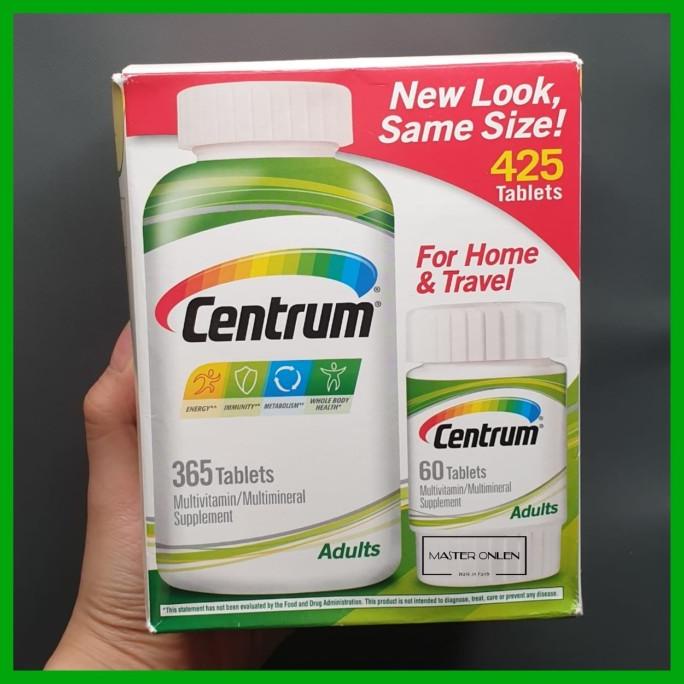 Centrum 425 tablet Adult under 50 Multivitamin 365+60 bukan daily gnc
