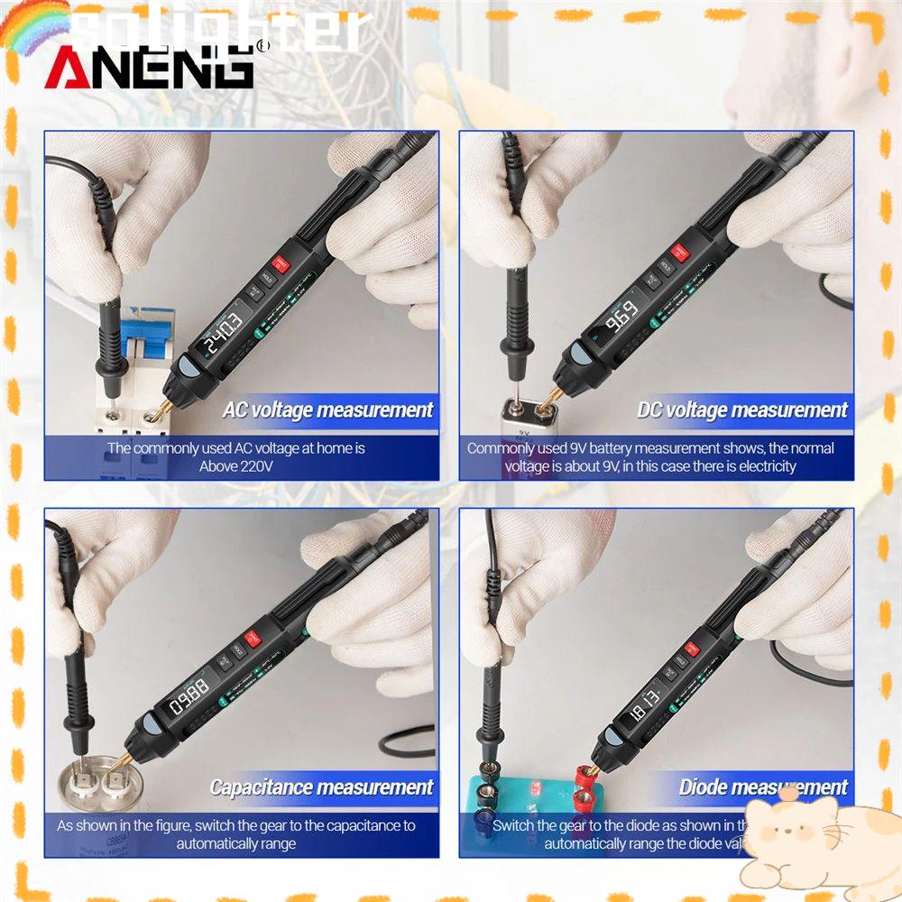 Solighter Pen Type Digital Smart Multimeter Presisi Tinggi Non Kontak AC/DC Auto Intelligent Sensor