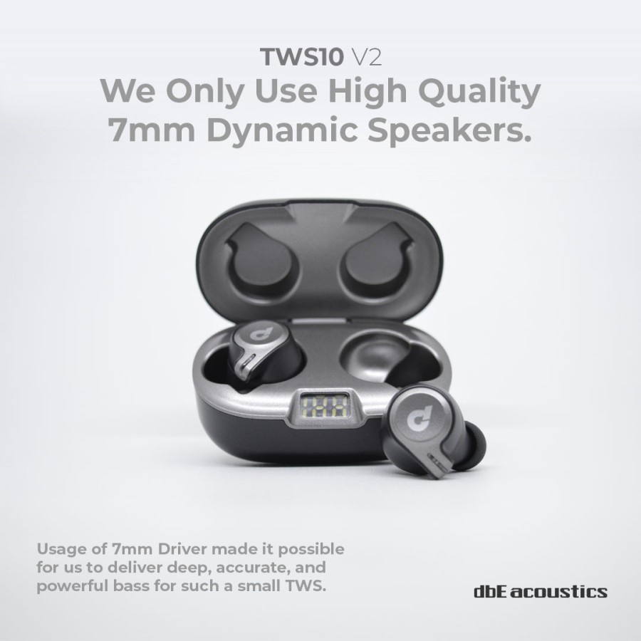 Earphone dBE Acoustics TWS10 V2 Bluetooth High-Fidelity ENC Microphone