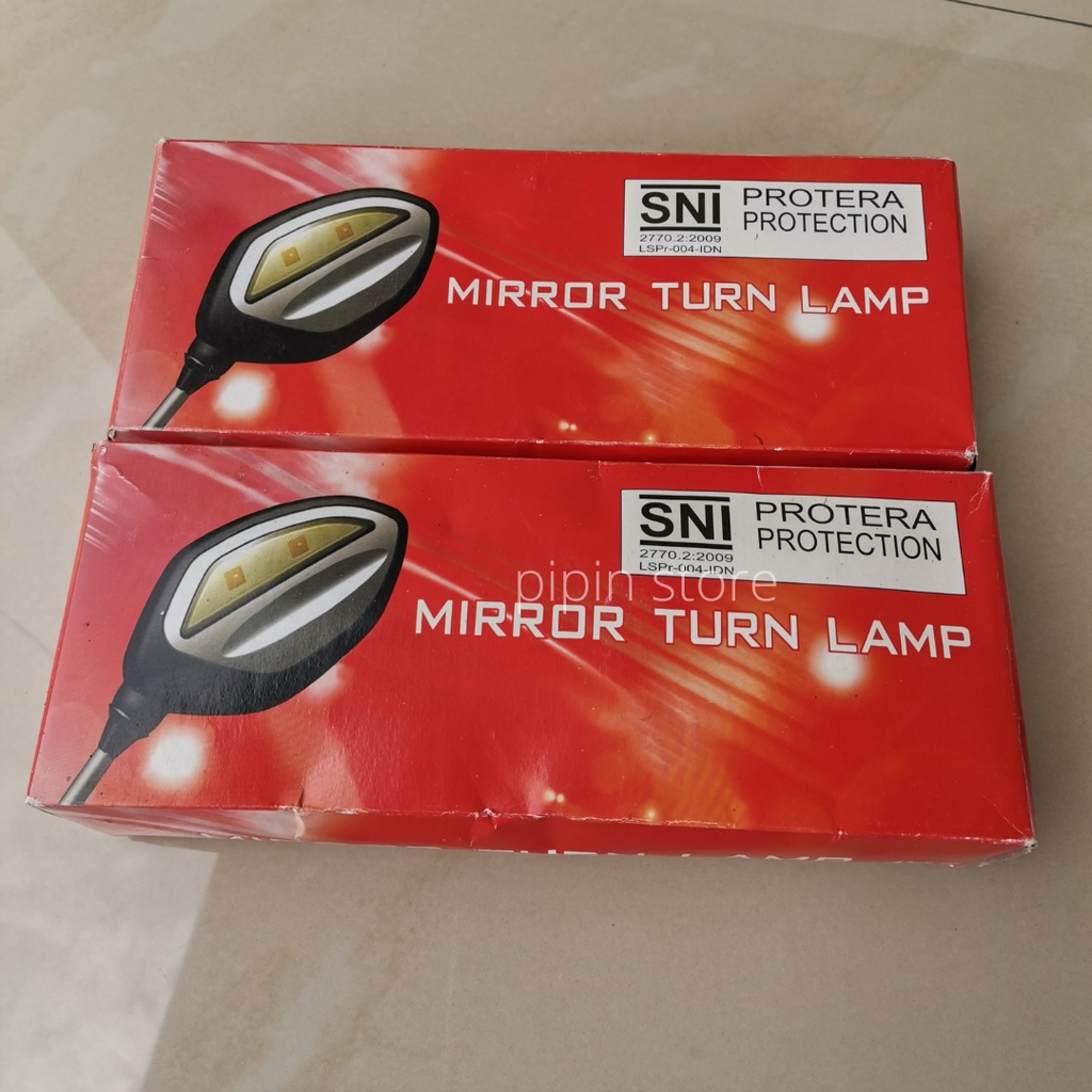 Spion Led Lampu Sein Honda Beat Vario 125 Vario 150 160 Genio Scoopy Original AHM Kaca Sepion Sen Motor Honda Asli Mirror Turn Lamp