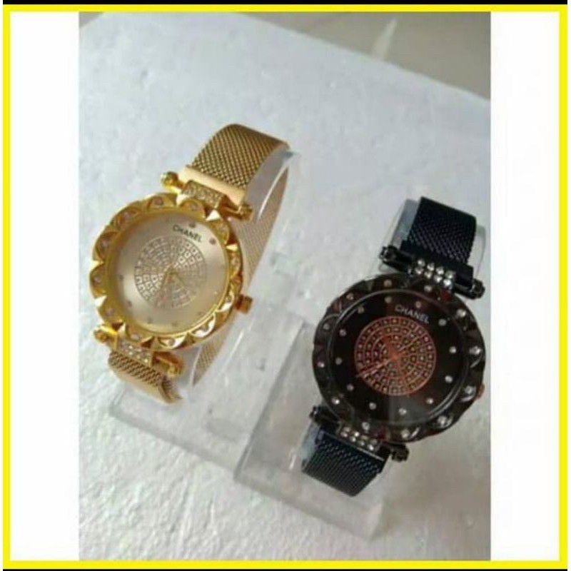 Jam Tangan Wanita Fashion Chn Mata Strap Magnet/Stell(Terima Cod)Top99