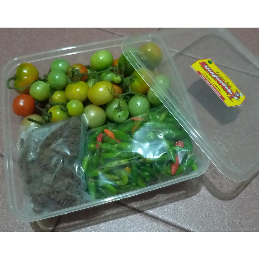 

Paket Hemat Mengan Bangek Nyeruit Nyambel Sambel Rampai Rawit Delan Terasi Menggala sangrai Siap Pakai lalapan Kabau Jolang Jaling Terasi Mawar Khas Lampung