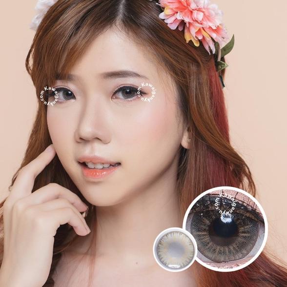 Paket Diskon Kawai Gankyu softlens Princess ellena hazel (1botol)