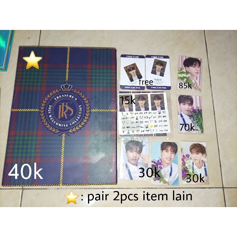box welcoming collection 201 treasure jeongwoo set blooming tincase binder random photocard rpc jaeh