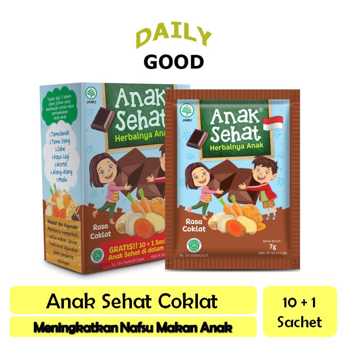 

Anak Sehat Coklat 10's - Meningkatkan Nafsu Makan Anak