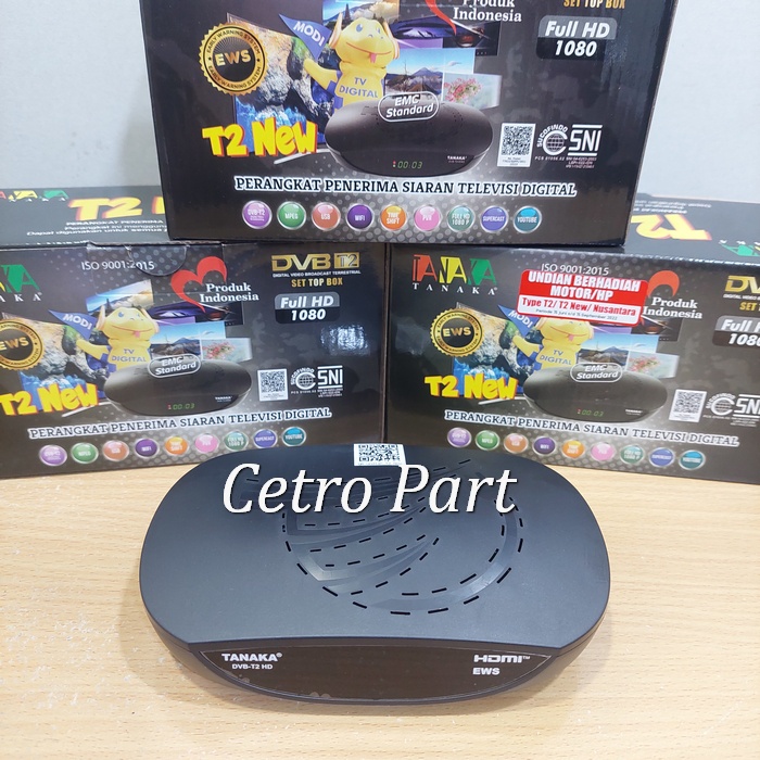 STB TV Digital Tanaka T2 New Set Top Box Tanaka DVB T2 New