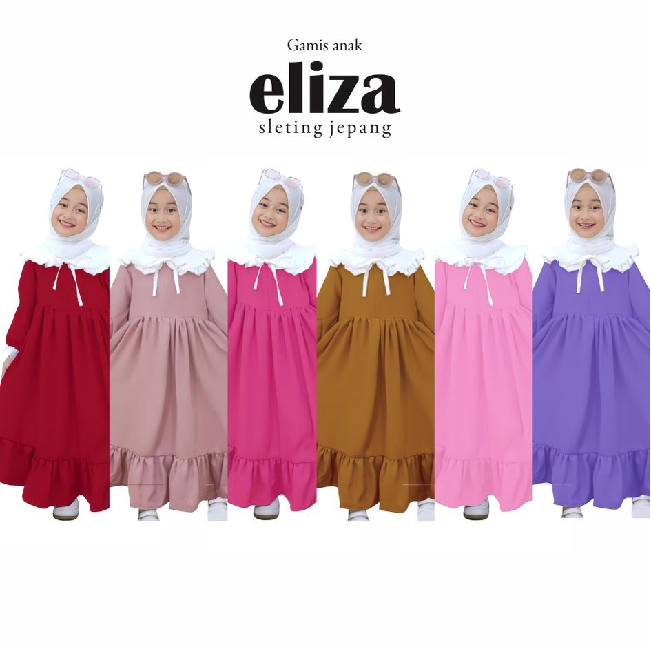 Gamis Anak Eliza Sleting Jepang CKids