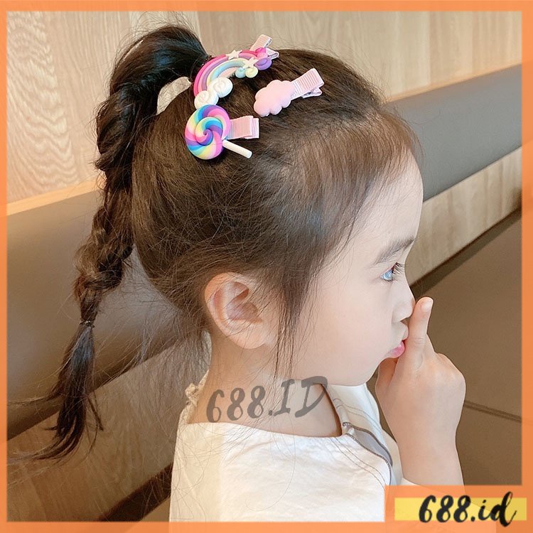 14pcs Jepit Rambut Anak Fashion Korea Set Jepit Rambut Kartun Jepit Rambut Murah untuk Gadis JPT 07