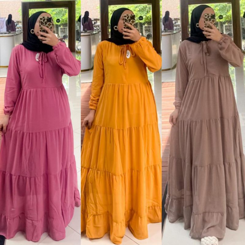 [Fashion Muslim] SOJIN DRESS PREMIUM Ceruty babydoll | kekinian terlaris